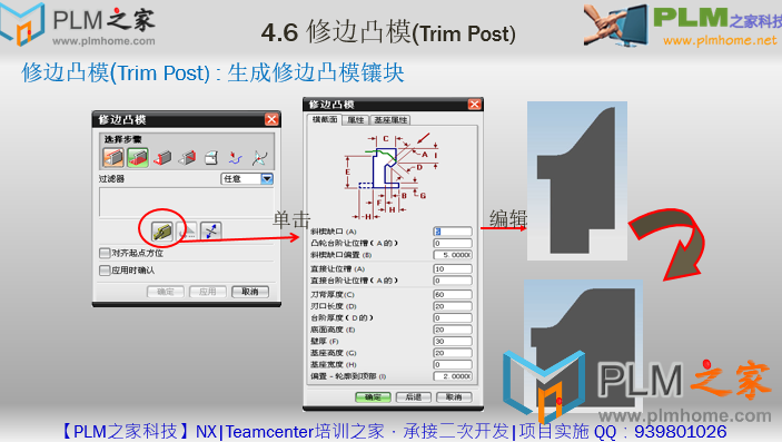 4.6 修边凸模(Trim Post)