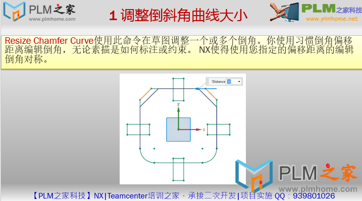 1 调整倒斜角曲线大小